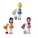 Polly Pocket Fashion Pack Combo, Polly, Lea, Lila, Clothes with bags, Doll Accessories
