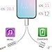 2 in 1 Adapter Compatible with iPhone XS Max/XS/XR/X 10/7/7 Plus/8/8 Plus, Compatible iPhone Headphone Adapter/Splitter, 2-Port Headphone Audio and Charger Adapter,Compatible iOS 10.3, iOS 11 or Later
