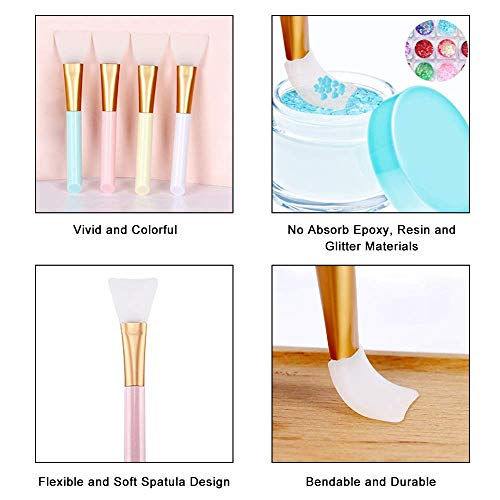 5Pcs Epoxy Glitter Tumbler Kits,Black Portable Bubble Buster Tool Heat Gun for DIY Acrylic Resin Cups to Remove Air Bubbles,4Pcs Magic Epoxy Brushes for Vinyl Crafts Tumbler