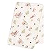 Forest Gnomes Flannel Swaddle Blanket - Forest Gnomes Scatter Print Cotton, Blue, Red and White, 48 in x 48 in