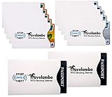 Travelambo RFID Blocking Sleeves (10 Credit Card Holders + 2 Passport Cases Cover)