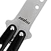 Metal Practice Butterfly Comb Style Knife Trainer Tool, Dull Black