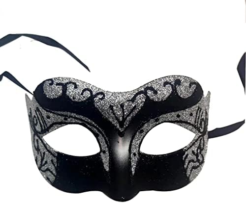 Amazon.com: Smiffy's Men's Gothic Venetian Harlequin Mask, Multi