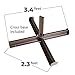 Abba Patio Rectangular Offset Cantilever Umbrella Dual Wind Vent Patio Hanging Umbrella with Cross Base, 9 by 12-Feet, Dark Brown