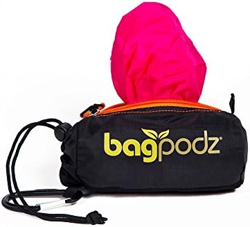BagPodz Reusable Bag and Storage System - Pitaya Pink (Contains 5 Bags) (5 Bags, Pink)