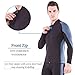 Flexel Wetsuit Tops/Pants, 2mm Premium Neoprene Wet Suit Jacket/Scuba Diving Vest for Swimming Snorkeling Surfing Fishing XSPAN Front Zipper Suit
