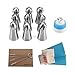 Russian Piping Tips 21PCS Baker's Kit,Set for Cake/Cupcake Decorating | 9 Russian Tips, 5 Disposable Pastry Bags, 1 Coupler, 1 Reusable Silicone Pastry Bag,1 Cotton Pastry Bag