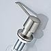 Fapully Commercial Bathroom Brushed Nickel Deck Mount Kitchen Under Sink Liquid Dish Soap and Lotion Dispenser,Countertop in Counter Kitchen Soap Dispenser