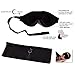 Sleep Mask Blindfold Eye Shades - 100% Light Blocking - Blackout Sleeping Mask is Comfortable for Relaxation Migraines Insomnia - Travel Eye Mask is Soft with Ear Plugs