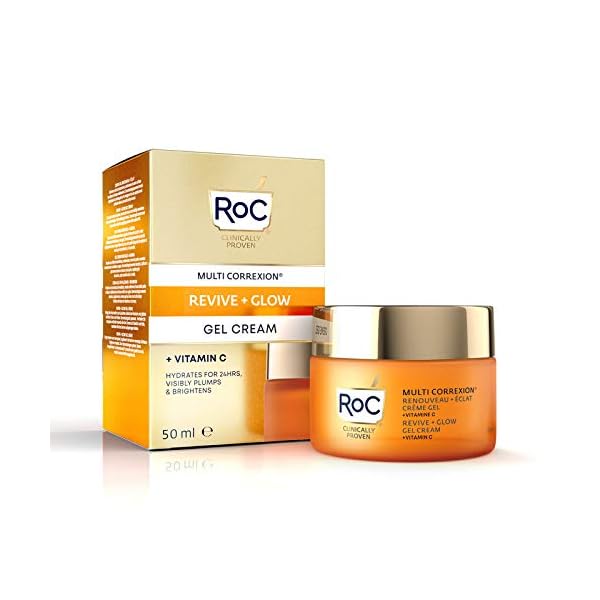 RoC-Multi-Correxion-Revive-Glow-Vitamin-C-Gel-Cream-Anti-Wrinkle-and-Aging-Firming-Moisturiser-50ml RoC - Multi Correxion Revive + Glow Vitamin C Gel Cream - Anti Wrinkle and Ageing Moisturiser - Visibly Plumps and…