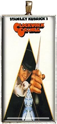 A Clockwork Orange necklace "Droogs" handmade cult classic movie poster necklace