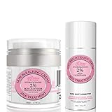 Skin Lightening 2% Hydroquinone Bleaching Cream and Dark Spot Corrector For Face & Melasma Treatment Fade Cream Kit – Fade Dark Spots