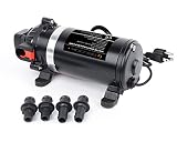 GSLOOK AC110V/115V High Pressure Diaphragm Water Pump 160PSI 8L/min, Self-priming Misting Booster Pump Sprayer for Caravan/RV/Boat/Marine