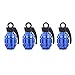 TOMALL Valve Caps Hand-Grenade Style for Truck SUV Jeep Aluminum Alloy Valve Stem Caps Dustproof Cover (4pcs Blue)