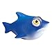 WARM FUZZY Toys (1) Shark Poppin Peepers - Squeezy Animals with Pop Out Eyes - Stress Relief Toy Suitable for Autism & ADHD - Funny Sensory Toys Great for Home, Classroom, Birthday Party Favors
