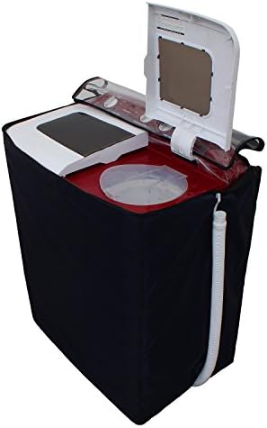 Lithara Transparent Washing Machine Cover for Semi Automatic 6 Kg to 6.5 Kg