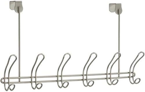 Mainstays Classico Over-the-Door 6-Coat Rack (Satin Nickel)