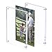 AMEITECH 5x7 Acrylic Photo Frame, Magnetic Picture Frames, 10 + 10MM Thickness Stand in Desk Table, Clear (5 Pack)