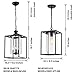 Jojospring La Pedriza Antique 3-light Glass and Chandelier