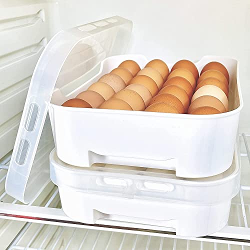 Echomerx Breathable Egg Container for Refrigerator 48Count Great for