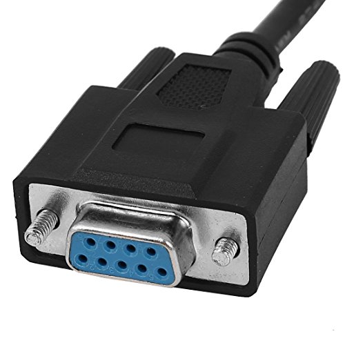 uxcell 8P Mini Din Male to Female DB9 RS232 PLC Programming Cable 10Ft