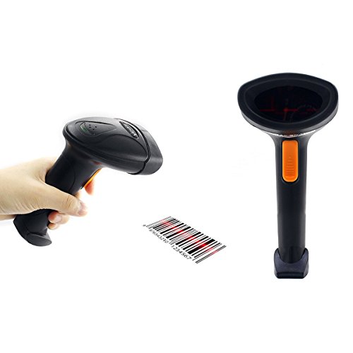 Vcall 2.4GHz Handheld Wireless USB Automatic Laser Barcode Scanner Reader with USB Receiver
