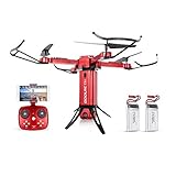 GoolRC T51 Drone with HD Camera Rocket WiFi FPV Quadcopter with 720P 2MP HD Camera Altitude Hold Mode Foldable APP Control Pocket Drone RTF with Bonus Battery