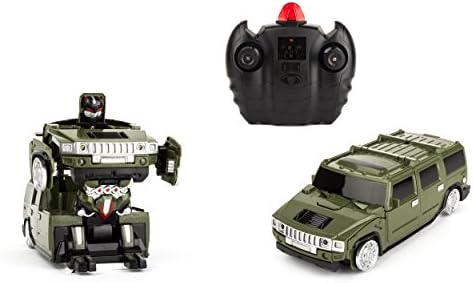 Wall-Climbing Fast Electric RC Toys Autobots Green Transformable Robot Cars + Remote Control - The Perfect Christmas Gift For Kids! Drives On The Wall, Ceiling and Floor