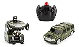 Wall-Climbing Fast Electric RC Toys Autobots Green Transformable Robot Cars + Remote Control - The Perfect Christmas Gift For Kids! Drives On The Wall, Ceiling and Floor