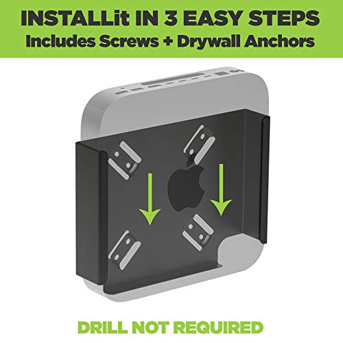 HIDEit Mounts Mac Mini Mount Custom Steel Mac Mini Mount Wall Mount