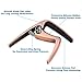 Ukulele Capo - Uke Capo Lightweight Single-handed Use Trigger Capo for Soprano, Concert, Tenor, Baritone Ukulele