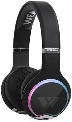 Wearhaus Arc Bluetooth Headphones, Best On-Ear HD Stereo w/Custom Light Ring, Wireless Sharing, Touch Controls, Mic, Long Battery for iPhone 7 Android, Sweatproof Gym Workout & Gaming Headset