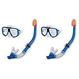 INTEX Reef Rider Adult Swimming / Diving Mask & Snorkel (Set of 2) | 55948