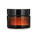 1 oz Amber Glass Jar w/ Black Lid, High End Glass Salve Cream Jars by Premium Vials, (Pack of 12)