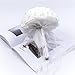 IPOPU 12 Pcs Romantic Real Touch Artificial False Latex Silk Blooming Hydrangea Bouquet Floral Leaf for Home Wedding Party Garden Bridal Hydrangea Decorations DIY (12Pcs-Pure White)