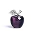 HongJinTian Natural Purple Tigereye Crystal &Gemstone Carved Apple Figurine Statue Handcarved Crystal Apple Ornament AVG.1.18Inch