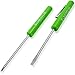 Pocket Magnetic Screwdriver Set of 2 Pieces - Phillips And Slotted With Magnet Top - Green