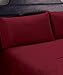 Urban Hut Egyptian Cotton Sheets Set (4 Piece) 1000 Thread Count - Bedspread Deep Pocket Premium Bedding Set, Luxury Bed Sheets for Hotel Collection Soft Sateen Weave (Queen, Burgundy)