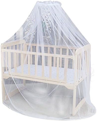 Alapaste Baby Mosquito Net Toddler Bed Crib Dome Canopy Netting,White