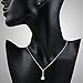 Chuvora 925 Sterling Silver Beautiful Calla Lily Flower Pendant Necklace, 18 inches