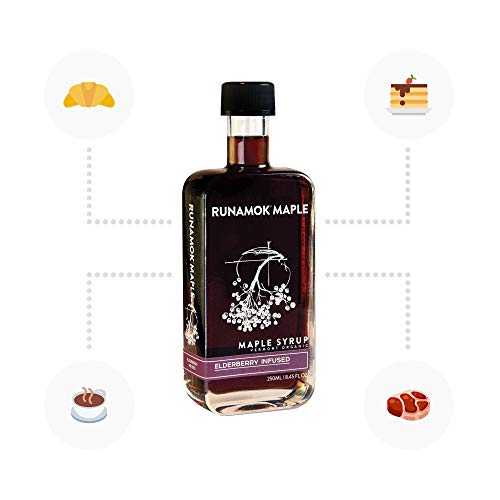 Runamok Maple Elderberry Infused Maple Syrup Authentic & Real Vermont