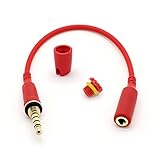 iPhone 6 FRE, NUUD / iPhone 6s FRE / iPhone 6 Plus NUUD Replacement LifeProof Headphone Adapter / Wire / Connector, Includes Headphone Jack Cover / Plug (RED round wire)