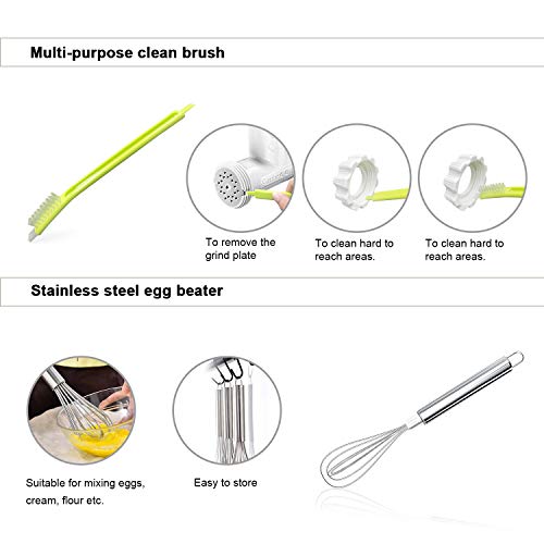 Antree Meat Grinder Attachment For KitchenAid Stand Mixers Includes 2