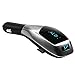 Car mp3 Bluetooth FM Transmitter Mini Wireless Radio Adaptor Handsfree Phone Calling Car Kit USB Charger for TF Card, Smart phones, IOS Series and Other Bluetooth Device