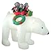 BZB Goods 8 Foot Tall Christmas Inflatable 3 Penguins on Polar Bear LED Lights Outdoor Indoor Holiday Decorations Blow up Lawn Inflatables Home Family Decor Yard Decoration