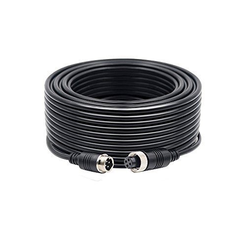 Backup Camera Cable Aviation Wire 20m Extension Video Cable For Heavy Vehicle Like Semi-Truck/Box Truck/Trailer /Farm Tractor/RV