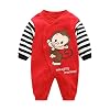 PROTAURI Rompertje voor kinderen, kledingset voor jongens en meisjes, babypyjama met lange mouwen voor 0-12 maanden