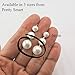 Pretty Smart Round Simulated Shell Pearl Invisible Clip On Earrings for Non-Pierced Ears White (10mm)