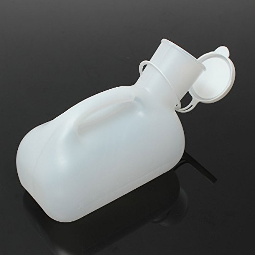 Travel Supplies - White 1000ml Male Men Urinal Spill Resistant Portable Plastic Pee Bottle Camping Toilet - Men Urinal Bottle Male Urinals Mens Medical Portable Urine Cups - For - 1PCs - Thumbnail 5