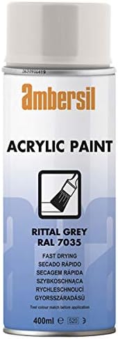 Ambersil 20195 Acrylic Paint RAL 7035, 400 ml, Rittal Grey